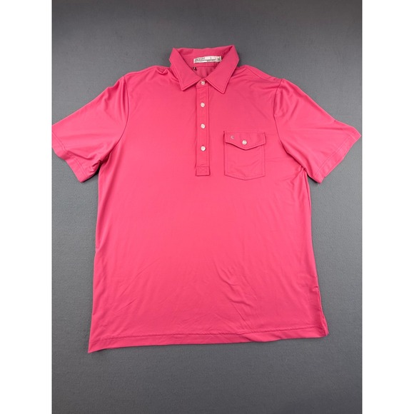 Criquet Other - Criquet Polo Shirt Mens Large Pink Performance Player Recycled Stretch Golf